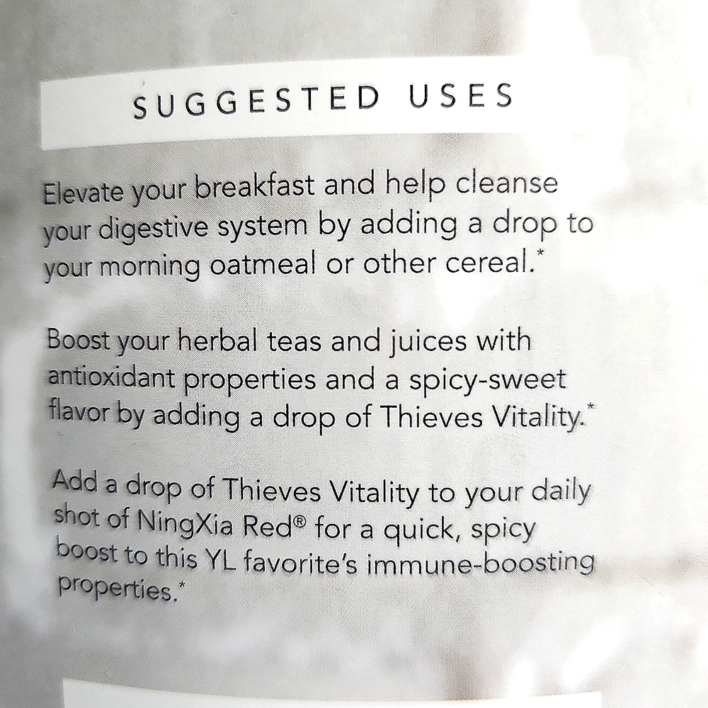 Thieves Vitality 5ml Essential Oil Sealed Nwt - Picture 3 of 7